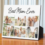 Plaque Photo Mother's Day 6 Photo Collage Best Mom Ever<br><div class="desc">Celebrate Mothers Day with a thoughtful and custom 6 photo collage plaque that features the loving message Best Mom Ever. This personalized design is perfect for highlighting your favorite memories and creating a meaningful gift she will cherish. Upload six special photos to design a one of a kind keepsake that...</div>