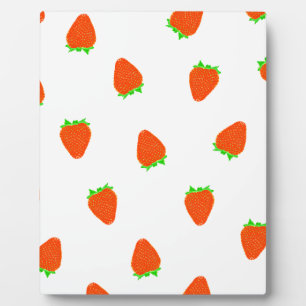 Plaque Photo motif à fraise