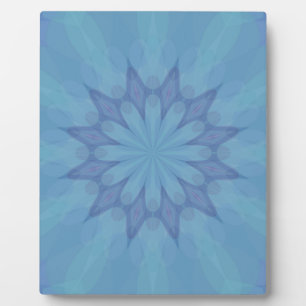 Plaque Photo Motif bleu et turquoise 3