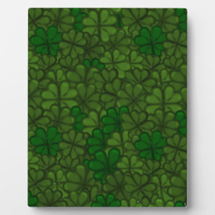 Plaque Photo Motif d'art numérique Champ de Trèfles St Patrick