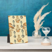 Plaque Photo Motif de champignons floraux Whimsical (Côté)