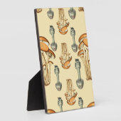 Plaque Photo Motif de champignons floraux Whimsical (Côté)