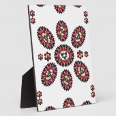 Plaque Photo Motif de fleurs Mandala (Côté)