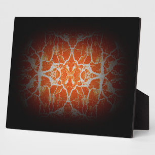 Plaque Photo Motif de kaléidoscope orange