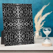 Plaque Photo Motif de maillage noir et blanc (Côté)