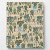 Plaque Photo Motif de plantes en pot (Devant)