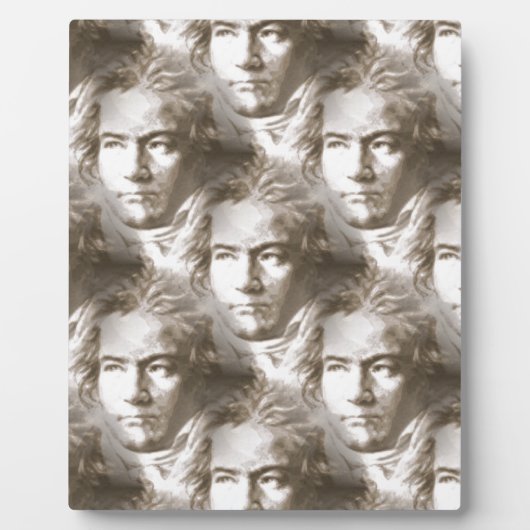 Plaque Photo Motif de portrait Beethoven (Devant)