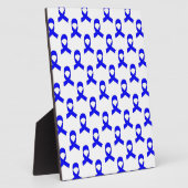 Plaque Photo Motif de ruban bleu (Côté)