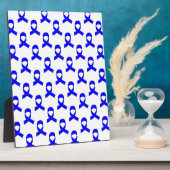 Plaque Photo Motif de ruban bleu (Côté)
