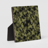 Plaque Photo Motif de style militaire camouflage (Recto)