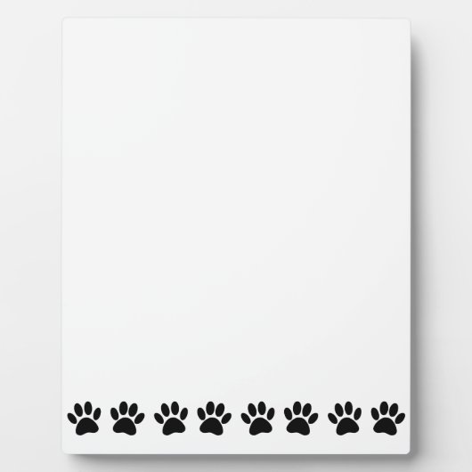 Plaque Photo Motif Dog Paw (Devant)