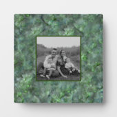 Plaque Photo motif en granit de quartz vert Abstrait (Devant)