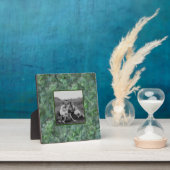Plaque Photo motif en granit de quartz vert Abstrait (Insitu)