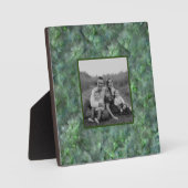 Plaque Photo motif en granit de quartz vert Abstrait (Recto)