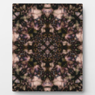 Plaque Photo motif kaléidoscope Brown