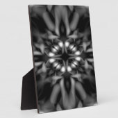 Plaque Photo Motif kaléidoscope noir et blanc (Côté)