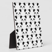 Plaque Photo Motif Kawaii Panda En Noir Et Blanc (Côté)