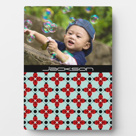 Plaque Photo Motif Ladybug (Devant)