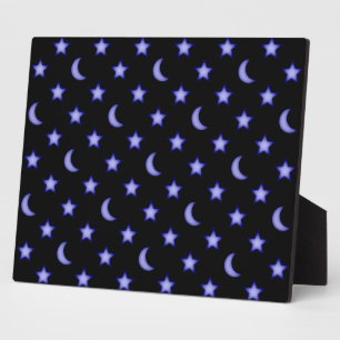 Plaque Photo Motif Lunes et étoiles