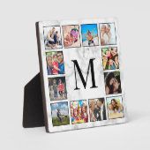 Plaque Photo Motif Marbre blanc en pierre (Recto)