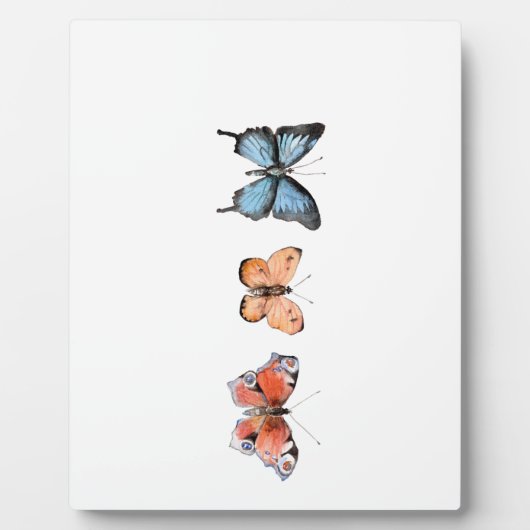 Plaque Photo Motif papillon (Devant)