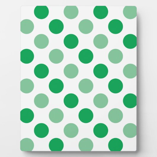 Plaque Photo Motif pois vert (Devant)