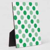 Plaque Photo Motif pois vert (Côté)