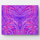 Plaque Photo Motif psychédélique violet (Devant)