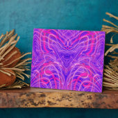 Plaque Photo Motif psychédélique violet (Côté)