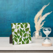 Plaque Photo Motif sans couture avec Feuilles de thé vert (Insitu)
