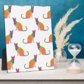 Plaque Photo Motif Silhouette de chat à basse densité (Côté)