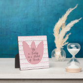 Plaque Photo Motif simple de tulipe rose (Insitu)