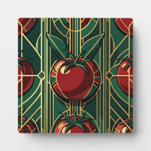 Plaque Photo Motif Tomate Art Déco