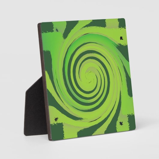 Plaque Photo Motif vert Twirl Me (Recto)