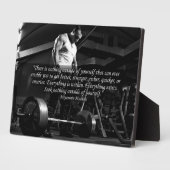 Plaque Photo Motivation "Body building" (Côté)