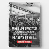 Plaque Photo Motivation de gymnase d'entraînement (Devant)