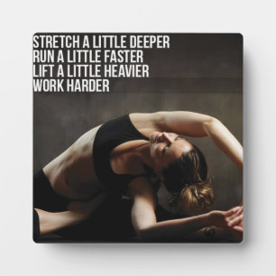 Plaque Photo Motivation de l'entraînement des femmes