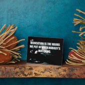 Plaque Photo Motivation de l'entraînement - Dévouement (Côté)