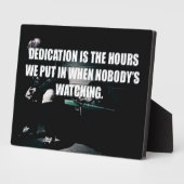Plaque Photo Motivation de l'entraînement - Dévouement (Côté)