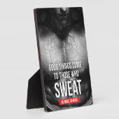 Plaque Photo Motivation de l'entraînement - Sueur (Côté)