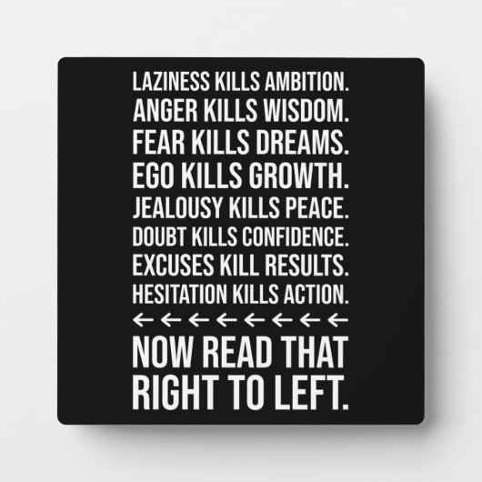 Plaque Photo Motivation De Succès, Gymnase, Hustle, Grind Inspi (Devant)