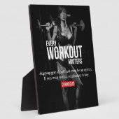 Plaque Photo Motivation des femmes - Chaque entraînement compte (Côté)