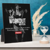 Plaque Photo Motivation des femmes - Chaque entraînement compte (Côté)