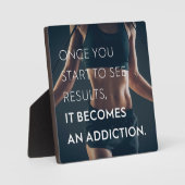 Plaque Photo Motivation Du Gym Pour Les Femmes - Résultats - En (Recto)