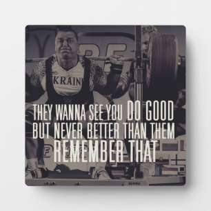 Plaque Photo Motivation du squat