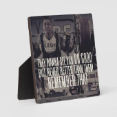 Plaque Photo Motivation du squat (Recto)