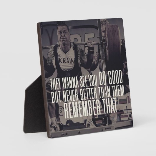 Plaque Photo Motivation du squat (Recto)