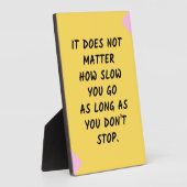 Plaque Photo Motivation du succès / Citation inspirante (Côté)