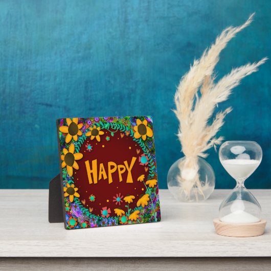 Plaque Photo Motivationnel Amusement Tendance Plutôt Happy Insp (Insitu)