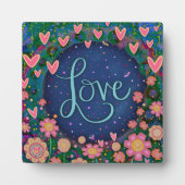 Plaque Photo Motivationnel Inspirationnel Coeurs Aimer Inspirit (Devant)